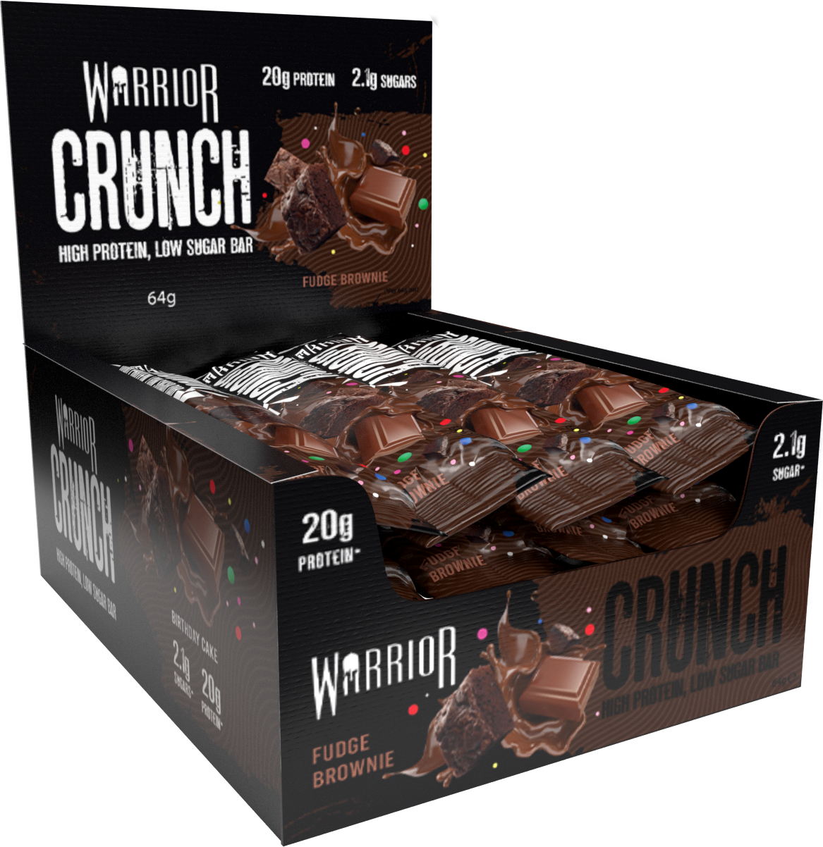 Warrior Crunch Fudge Brownie Protein Bar