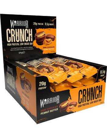 Warrior Crunch Dark Chocolate Peanut Butter Protein Bar